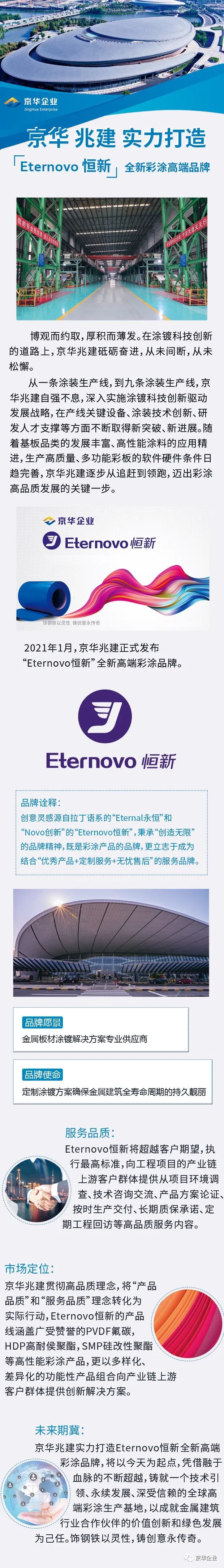 NG娱乐兆建实力打造“Eternovo恒新”全新彩涂高端品牌